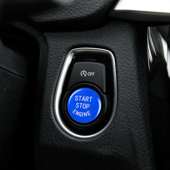 BMW F30/F32/F20/F22 F-sarja - Start/Stop käynnistysnappi sininen