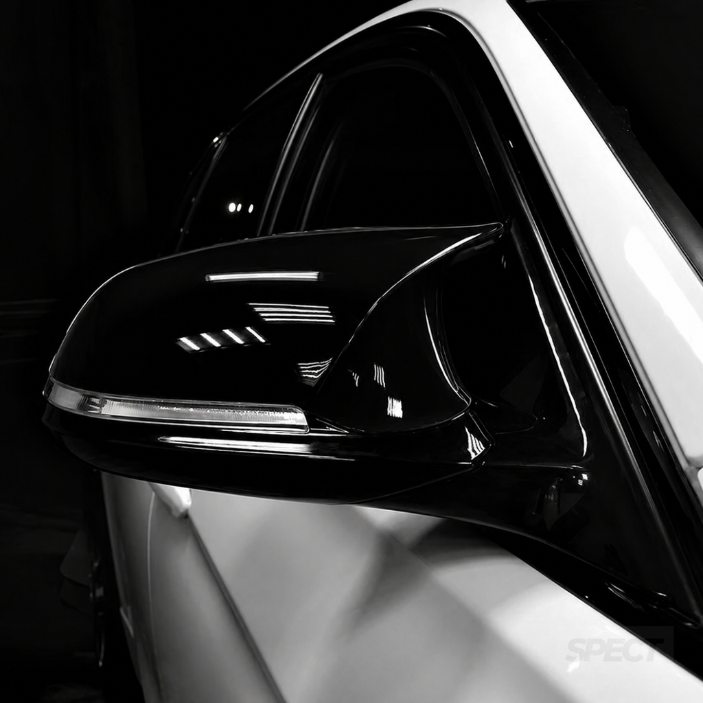 BMW F22/F30/F32/F87 (2012-2019) - OEM M-Style peilit V2 kiiltävän musta