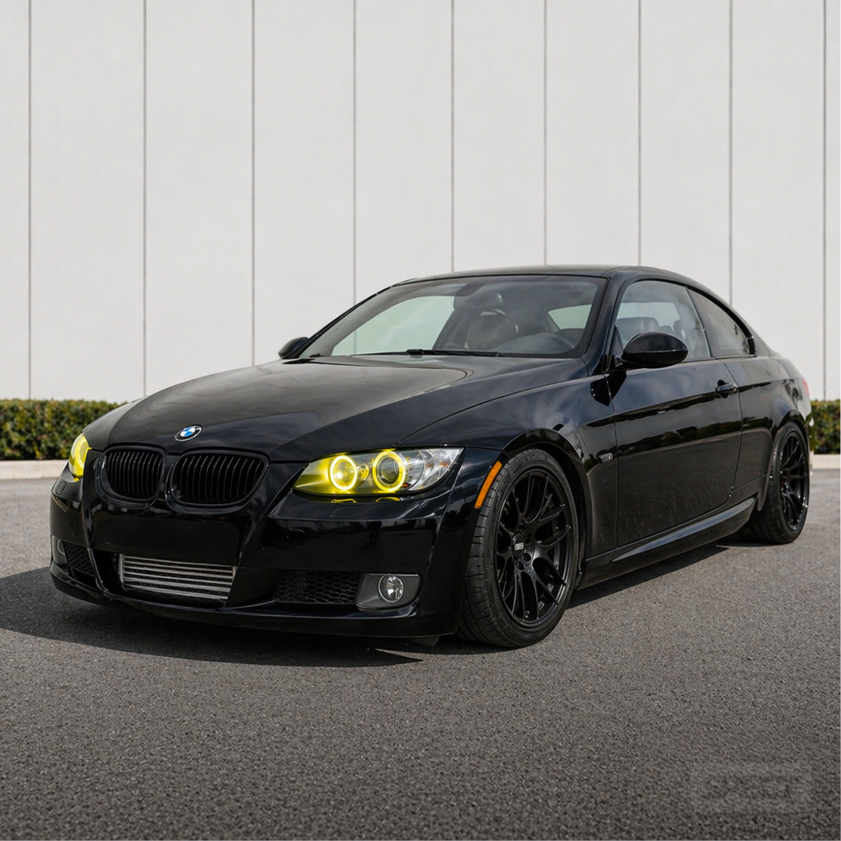 BMW E90/E92/E60/E87 E-sarja - Keltaiset DRL-valot Angel Eyes (xenon)