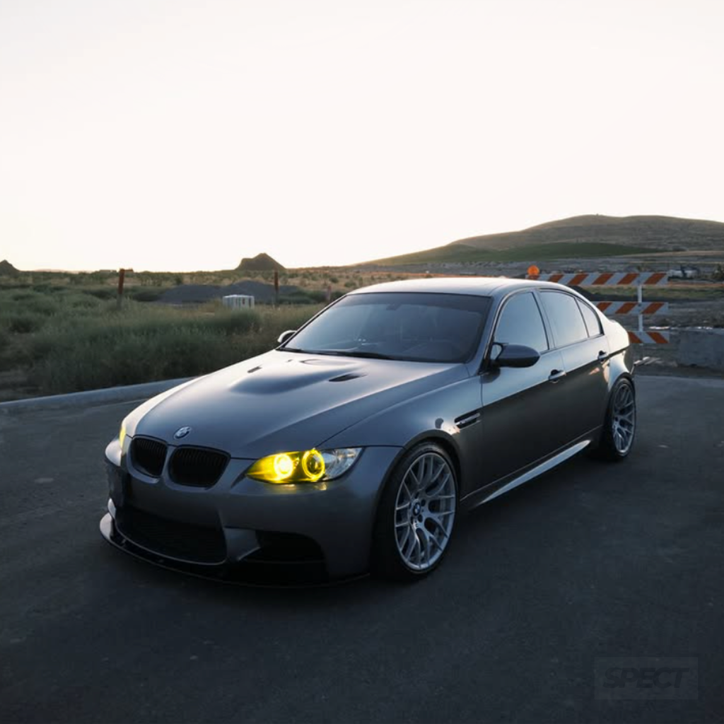 BMW E90/E92/E60/E87 E-sarja - Keltaiset DRL-valot Angel Eyes (xenon)